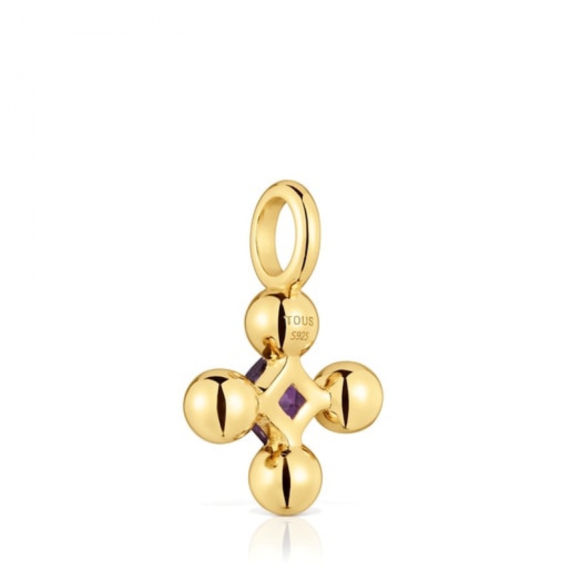 Tous Small With Amethyst Sugar Party Anhänger Gold | Österreich-ZOAEDM805