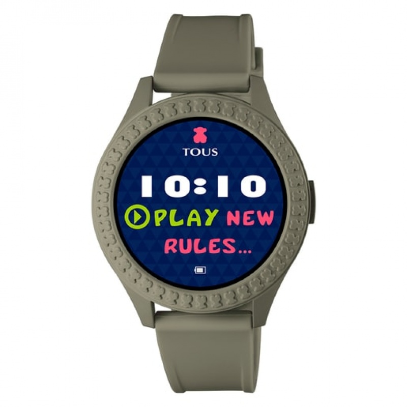 Tous Smarteen Connect With Silikon Riemen Uhren Olivgrün | Österreich-CJTZLS362
