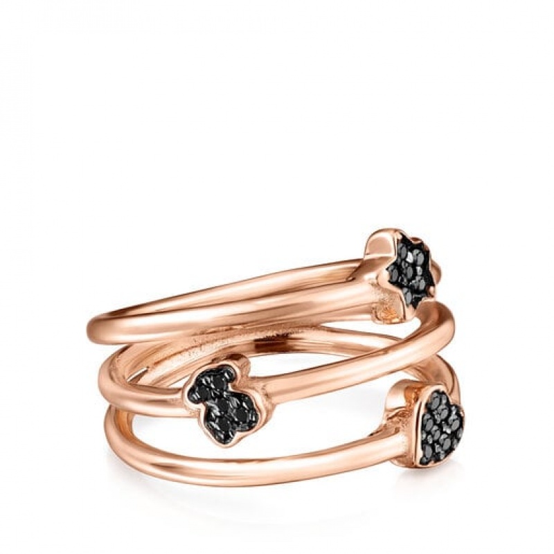 Tous Spinels Motif Ring Rosa Gold | Österreich-SIBXYA834