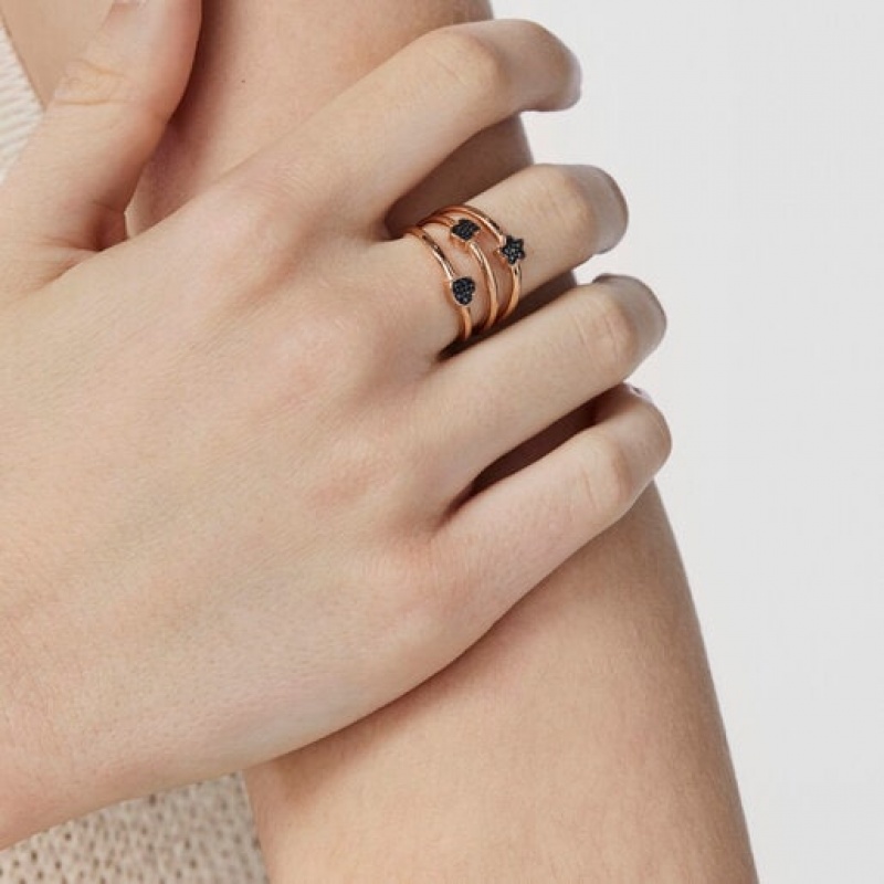 Tous Spinels Motif Ring Rosa Gold | Österreich-SIBXYA834
