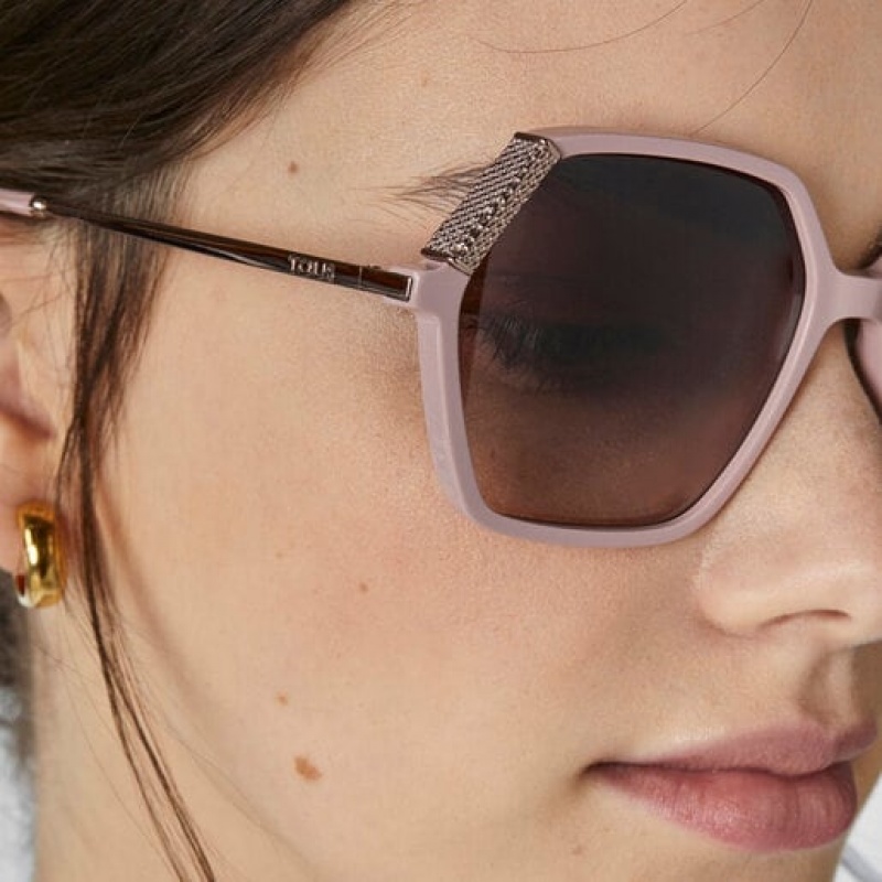 Tous Square Bear Sonnenbrille Rosa | Österreich-TRBVKS832