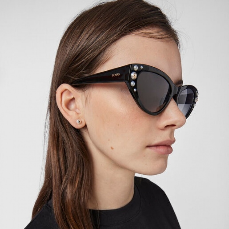 Tous Square Bear Sonnenbrille Schwarz | Österreich-MXULVH976