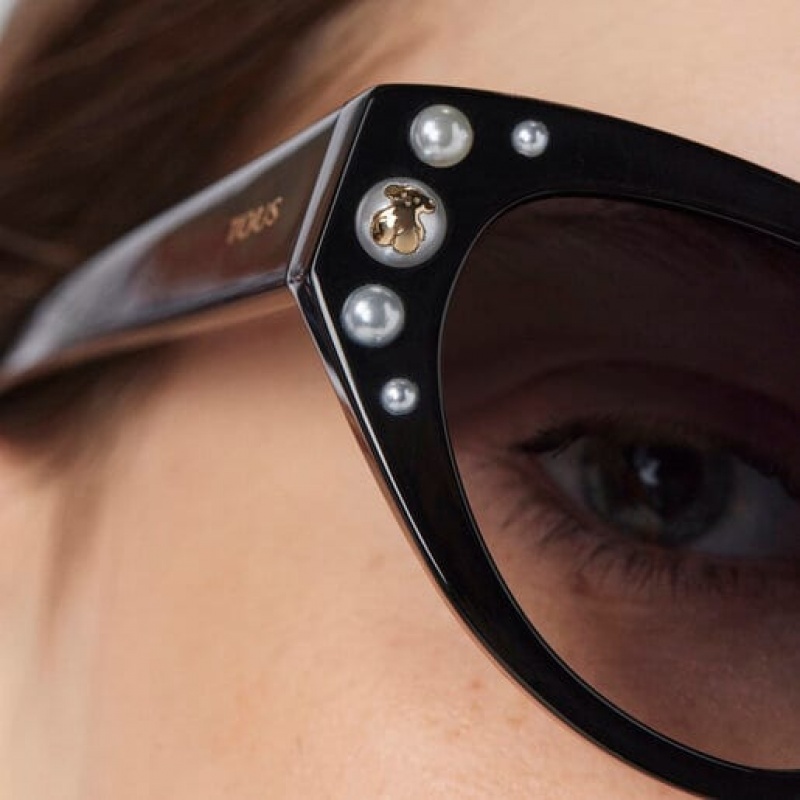 Tous Square Bear Sonnenbrille Schwarz | Österreich-MXULVH976