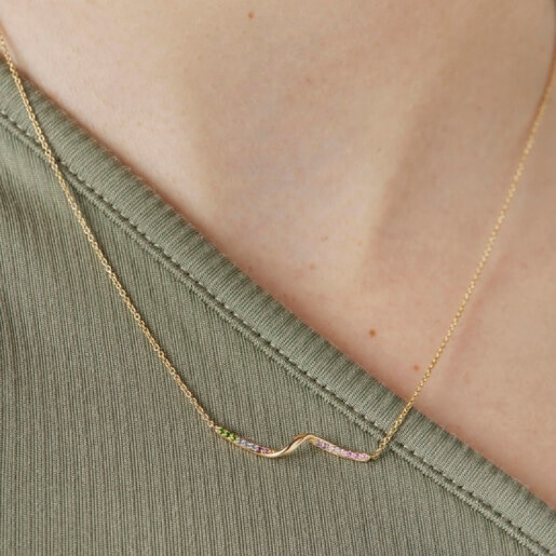 Tous St Tropez Gemstones Halskette Gold | Österreich-UCOPSD315