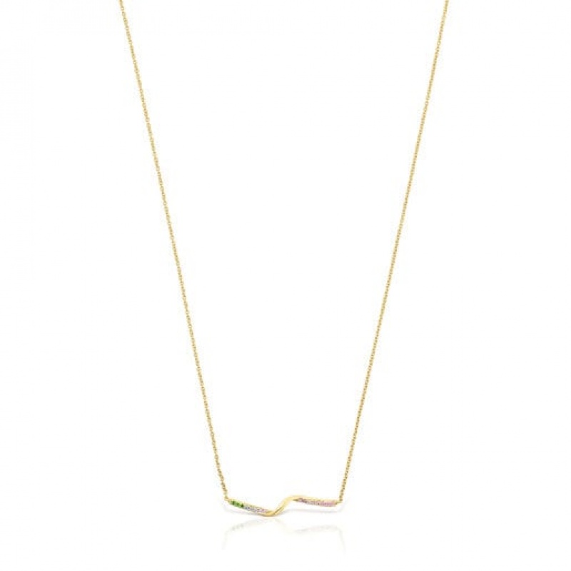 Tous St Tropez Gemstones Halskette Gold | Österreich-UCOPSD315
