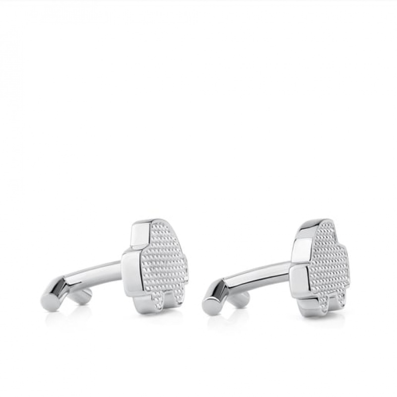 Tous Stainless Steel Mesh Manschettenknöpfe Silber | Österreich-APLDNI532