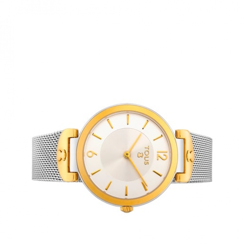 Tous Stainless Steel S Mesh Uhren Gold | Österreich-VYOKEH471