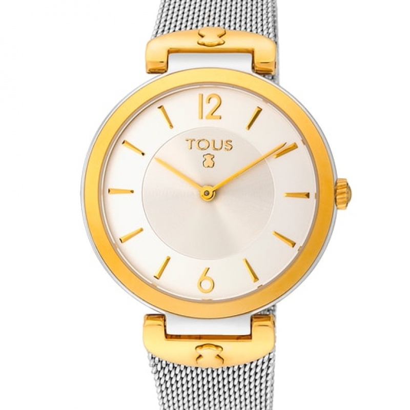 Tous Stainless Steel S Mesh Uhren Gold | Österreich-VYOKEH471