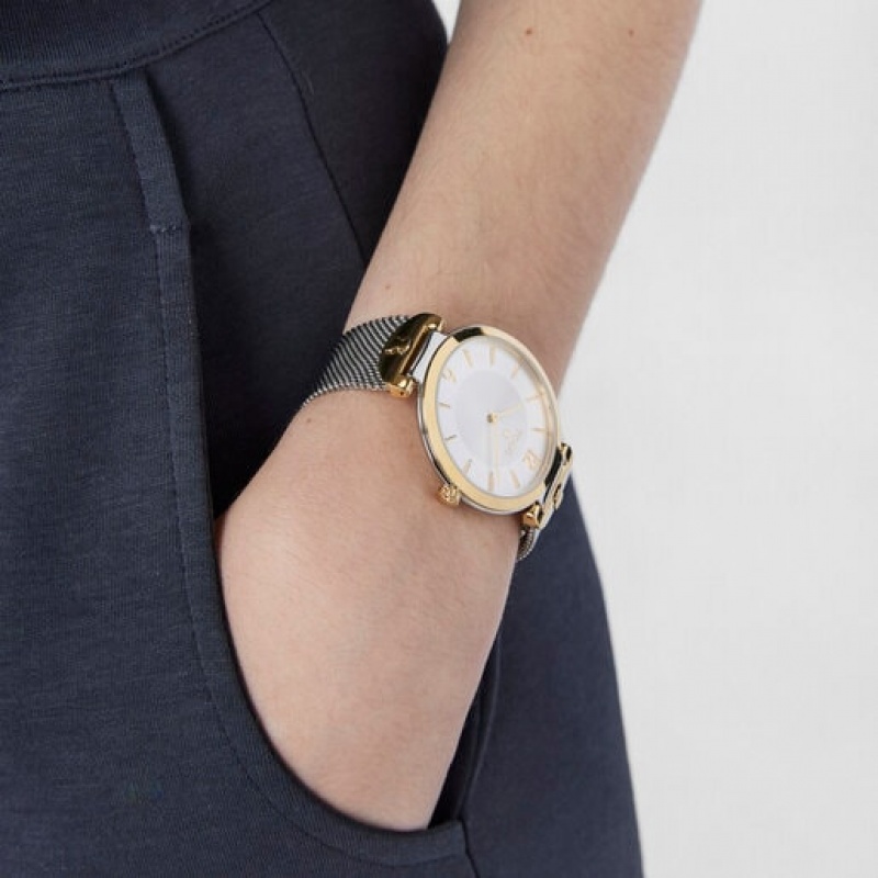 Tous Stainless Steel S Mesh Uhren Gold | Österreich-VYOKEH471