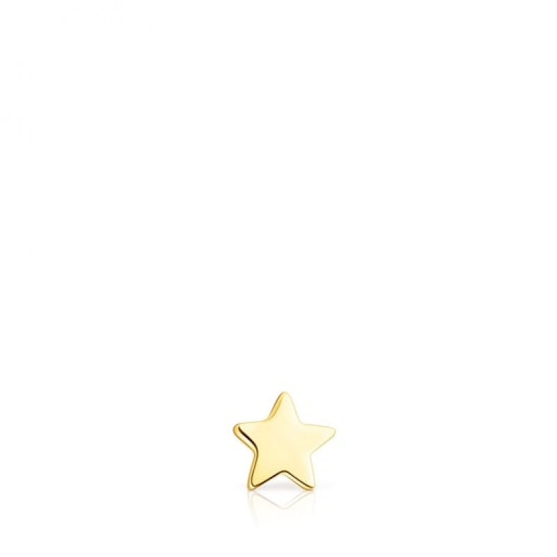 Tous Star Motif Ear Ohrringe Gold | Österreich-OUCGKS610