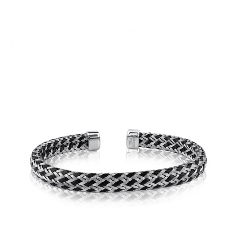 Tous Steel 195cm Man Armband Silber Schwarz | Österreich-WPMUQA972