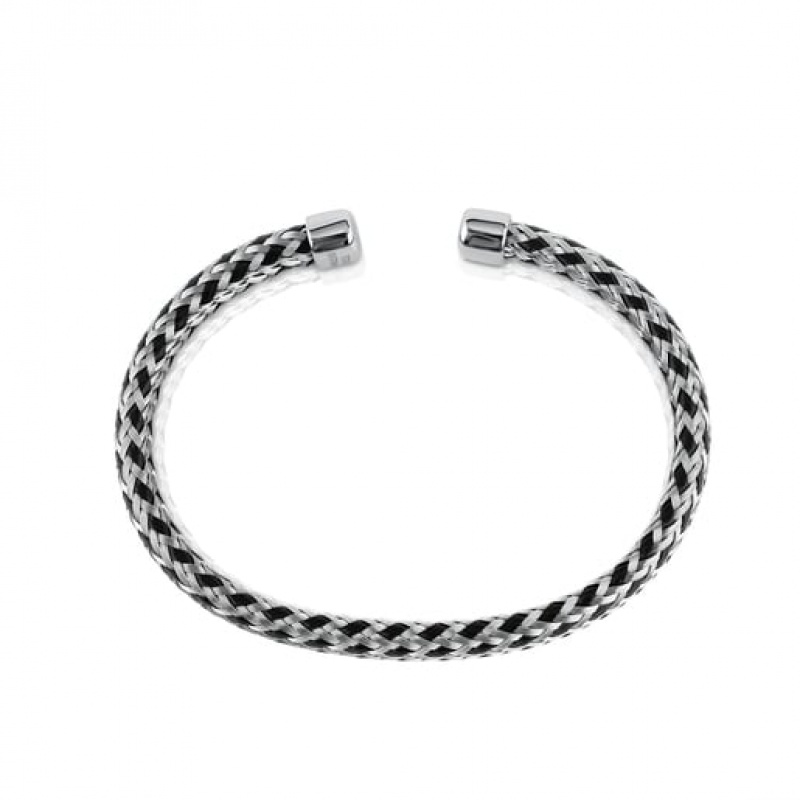 Tous Steel 195cm Man Armband Silber Schwarz | Österreich-WPMUQA972