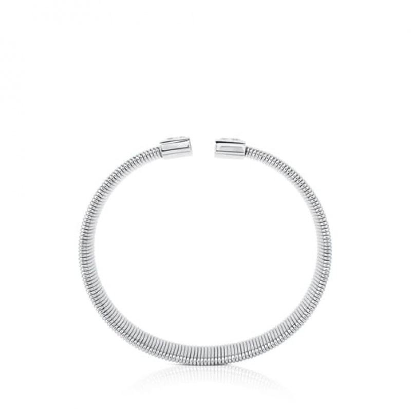 Tous Steel Bear Motif Bulevar Armband Silber | Österreich-UXGLDP691
