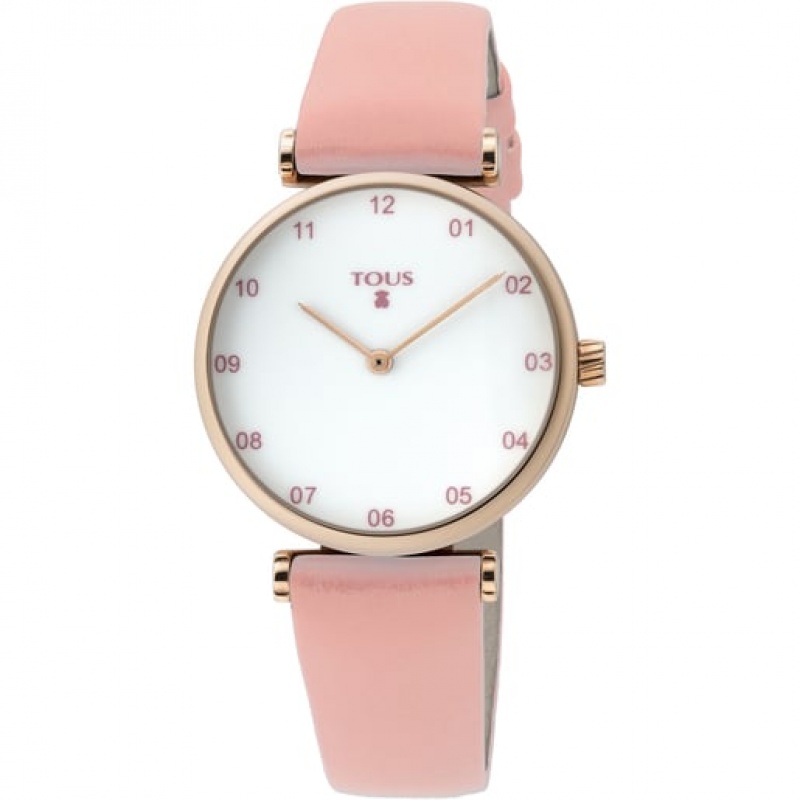 Tous Steel Camille With Leder Riemen Uhren Beige | Österreich-TVALMH073