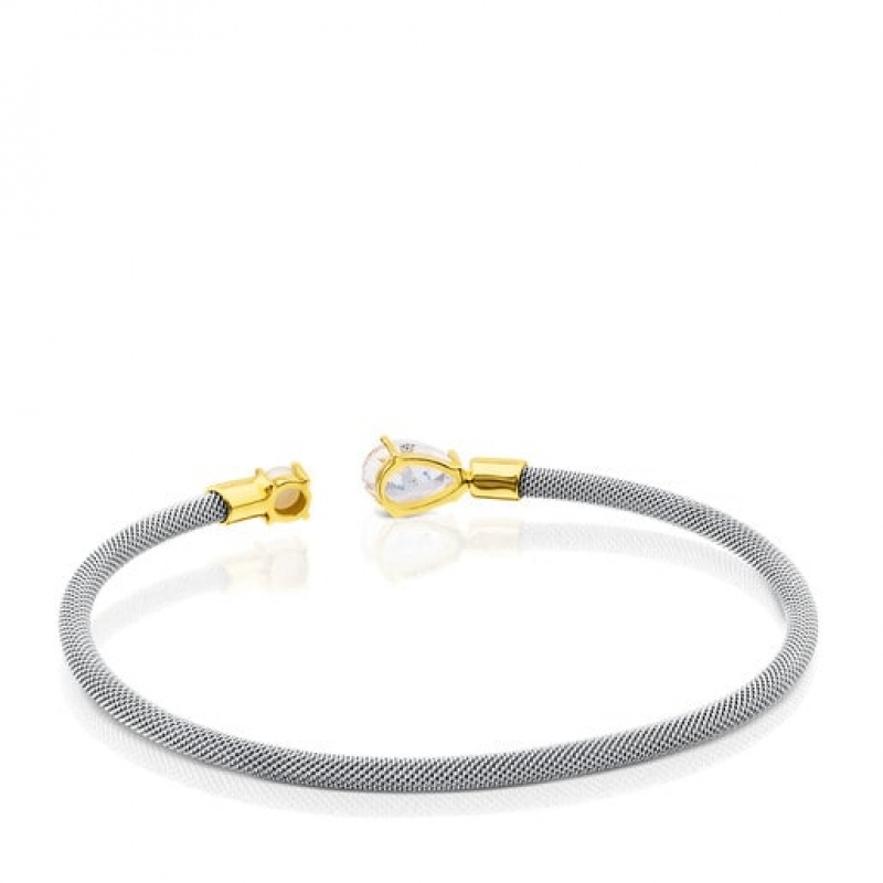Tous Steel Eklat With Topaz Pearl Armband Silber Gold | Österreich-FONYQS517