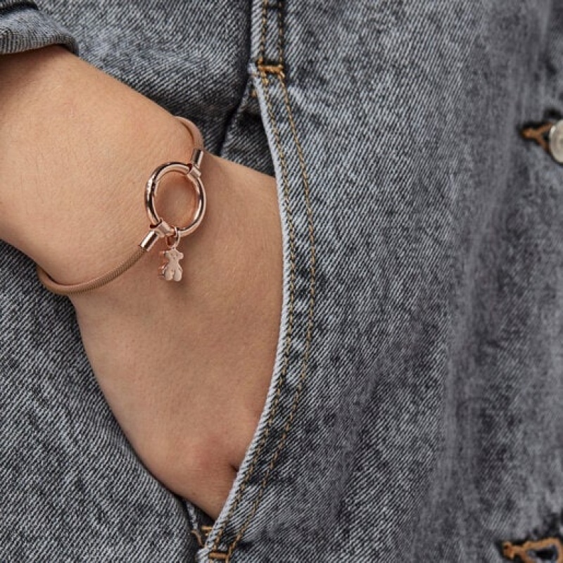 Tous Steel Hold Armband Rosa Gold | Österreich-LWHODR396