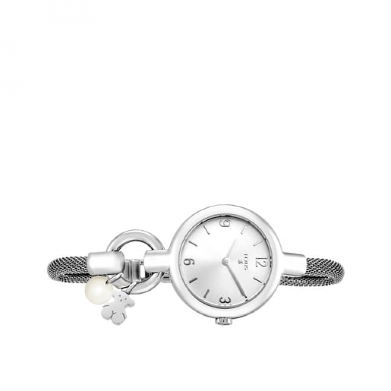 Tous Steel Hold Charms Uhren Silber | Österreich-SGZNLR374