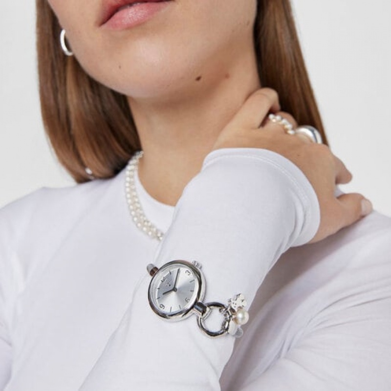 Tous Steel Hold Charms Uhren Silber | Österreich-SGZNLR374