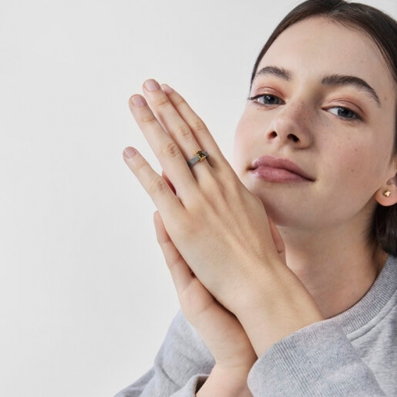 Tous Steel Icon Mesh Ring Silber | Österreich-ZVXRIM319