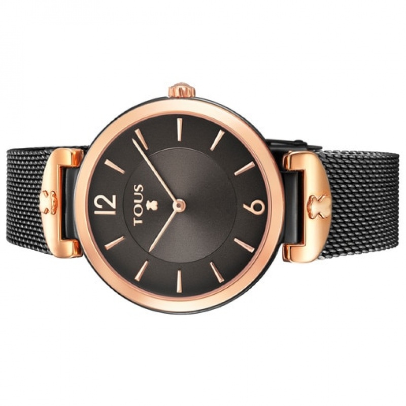 Tous Steel Mesh Uhren Schwarz | Österreich-PNEHYS476