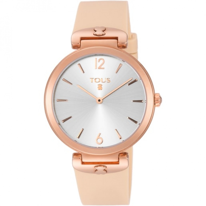 Tous Steel Mesh With Nude Silikon Riemen Uhren Rosa Gold | Österreich-KNFWQJ915