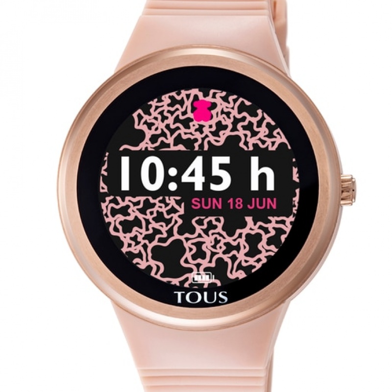 Tous Steel Rond Connect With Nude Silikon Riemen Uhren Beige | Österreich-IJQNEY943