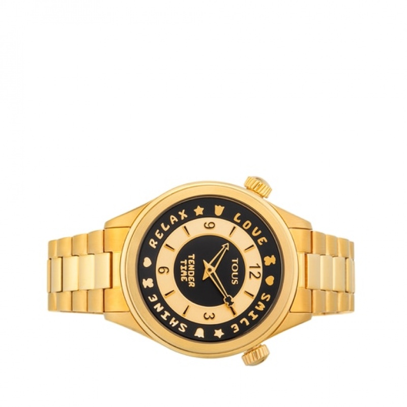 Tous Steel Tender Time With Rotating Bevel Uhren Gold | Österreich-OYGKMH067