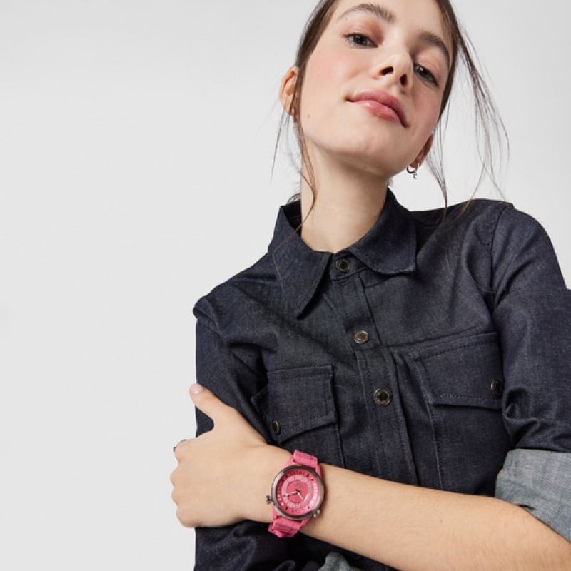 Tous Steel Tender Time With Silikon Riemen Uhren Rosa | Österreich-WOUZAC768