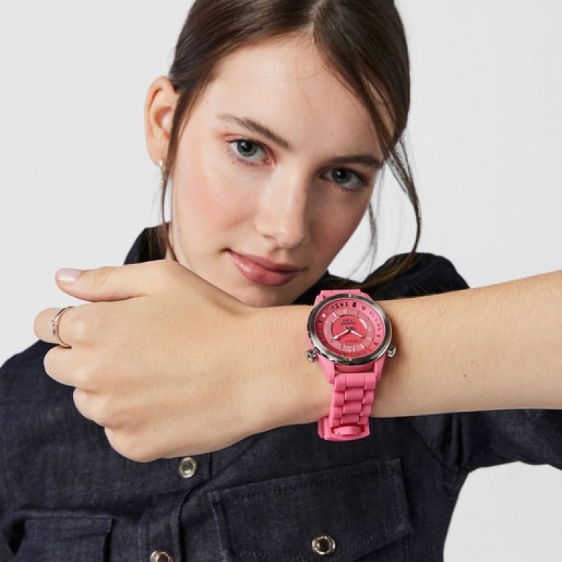 Tous Steel Tender Time With Silikon Riemen Uhren Rosa | Österreich-WOUZAC768