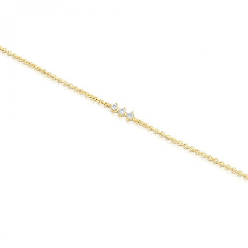 Tous Strip With Diamonds Les Classiques Armband Gold | Österreich-GAQYHD754