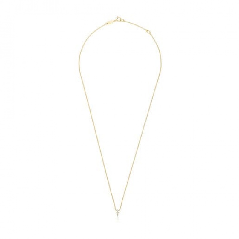 Tous Strip With Diamonds Les Classiques Halskette Gold | Österreich-OWVPSI346