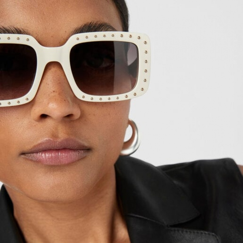 Tous Studs Sonnenbrille Weiß | Österreich-QPMNWH395
