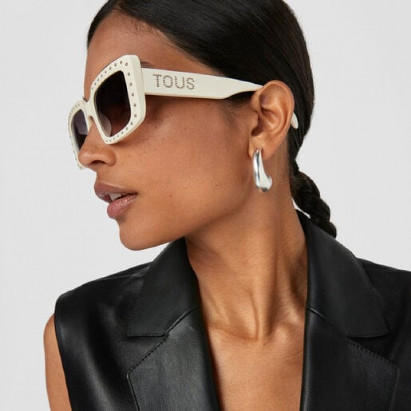 Tous Studs Sonnenbrille Weiß | Österreich-QPMNWH395