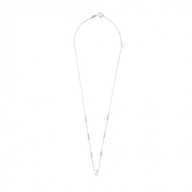 Tous Super Power With Pearls Halskette Silber | Österreich-BCFMRL914