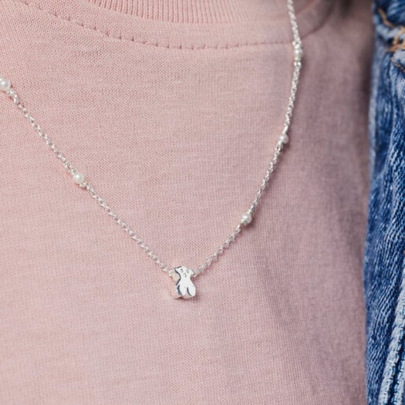 Tous Super Power With Pearls Halskette Silber | Österreich-BCFMRL914