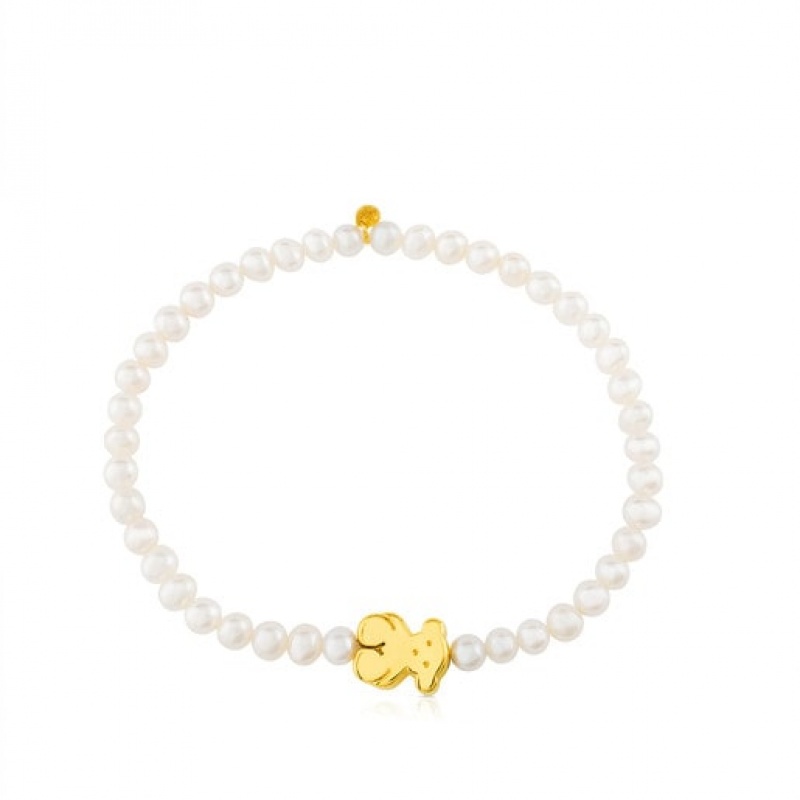 Tous Sweet Dolls Armband Weiß Gold | Österreich-BIOSRX069