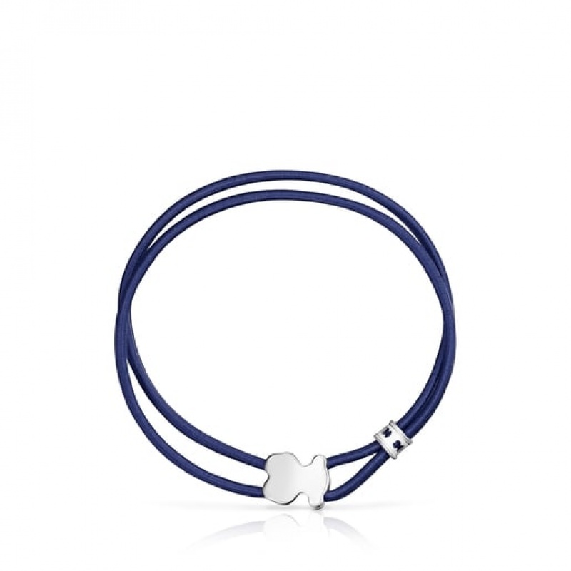Tous Sweet Dolls Elastic Armband Navy Silber | Österreich-BIDOJE764