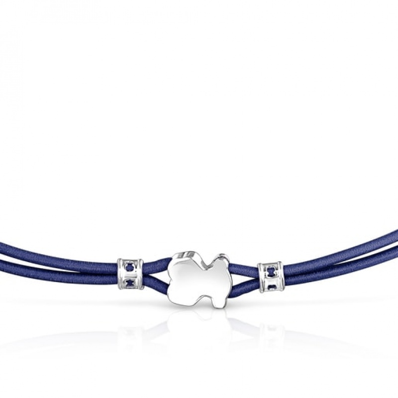 Tous Sweet Dolls Elastic Halskette Dunkelblau Silber | Österreich-OZPBTN647