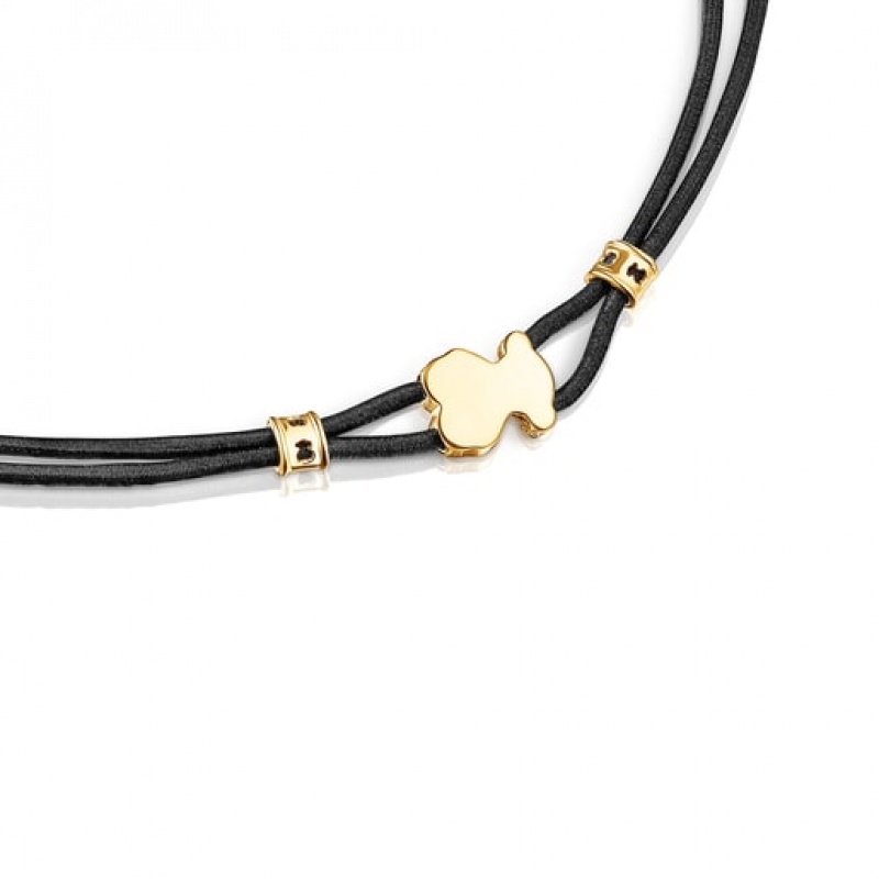 Tous Sweet Dolls Elastic Halskette Gold Schwarz | Österreich-DLMJYN504