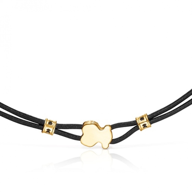 Tous Sweet Dolls Elastic Halskette Gold Schwarz | Österreich-DLMJYN504