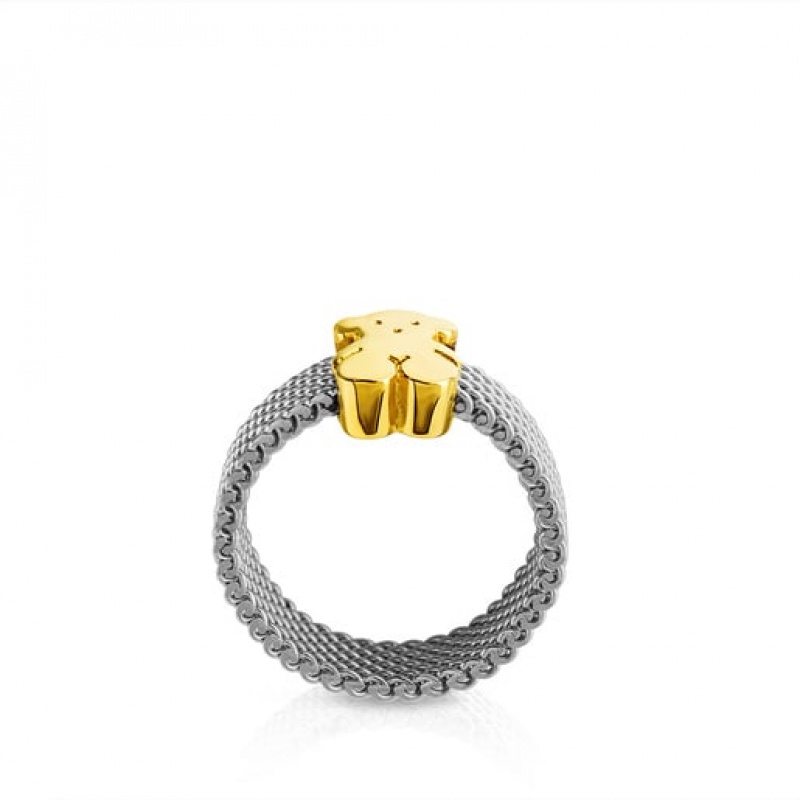 Tous Sweet Dolls Ring Silber Gold | Österreich-NFETHZ270
