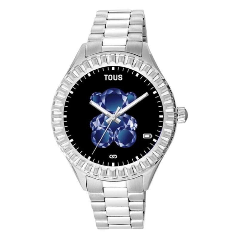 Tous T Bear Connect With Steel Wristband Smartwatches Silber | Österreich-VKOMRU897