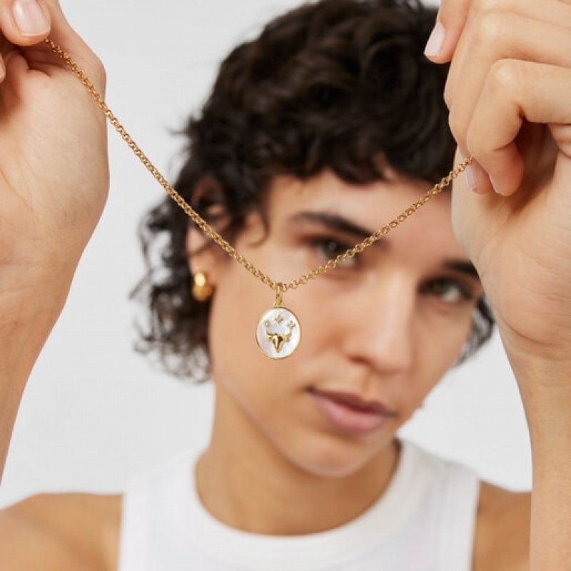 Tous Taurus With Mother-of-pearl Anhänger Gold | Österreich-PIQACF806