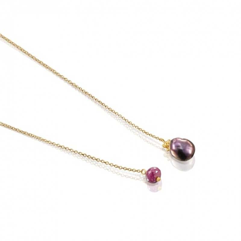 Tous Teddy Bear Gems Open With Pearl Halskette Gold | Österreich-PGRLMB423