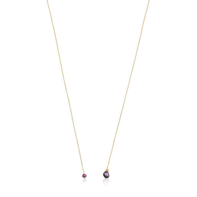 Tous Teddy Bear Gems Open With Pearl Halskette Gold | Österreich-PGRLMB423