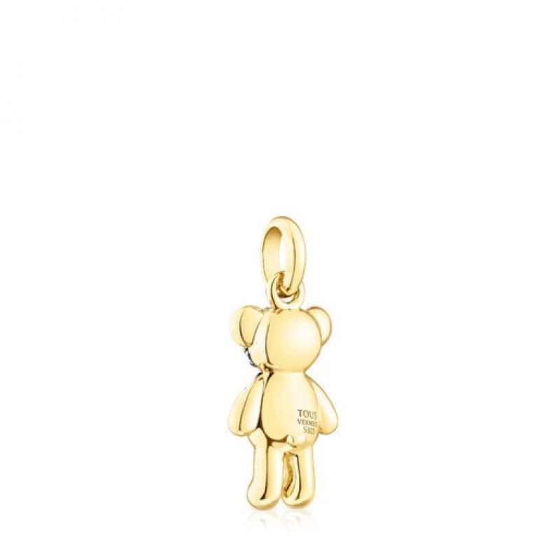 Tous Teddy Bear Splash With Iolite Anhänger Gold | Österreich-XWYLGR719