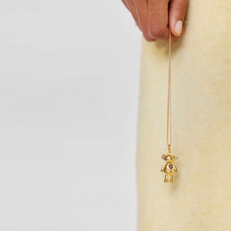 Tous Teddy Bear Stars With Gemstones Anhänger Gold | Österreich-WCEXGR529