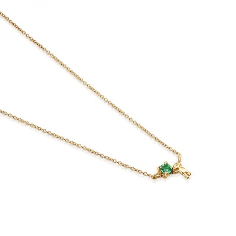 Tous Teddy Bear With Tsavorite Halskette Gold | Österreich-KAMXPJ581