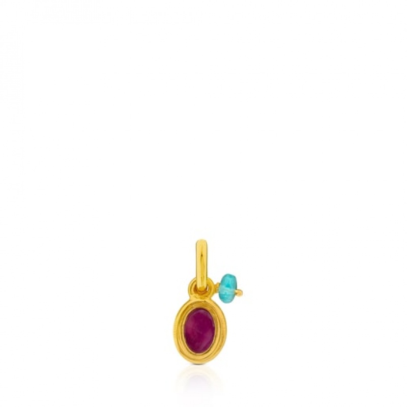 Tous Tiny With Ruby Anhänger Gold | Österreich-IDOHXP548