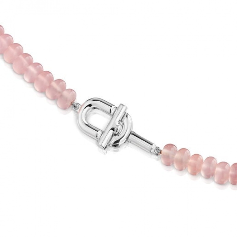 Tous Treated Chalcedony Manifesto Halskette Beige | Österreich-JTXKLV493